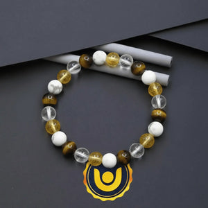 Gemini Zodiac Sign Bracelet — bracelet worn on wrist demonstration