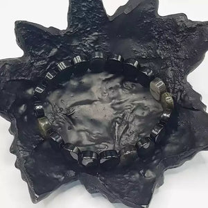 Golden Obsidian Oval Faceted Bracelet