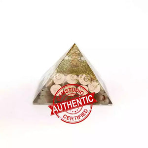 Gomti Chakra Orgone Pyramid with Coil Quartz
