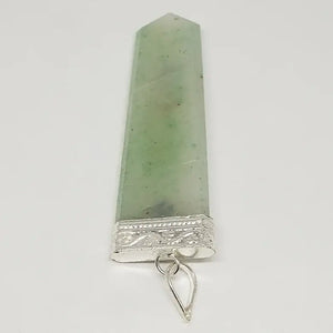 Green Aventurine 7 Chakra Pencil Pendant