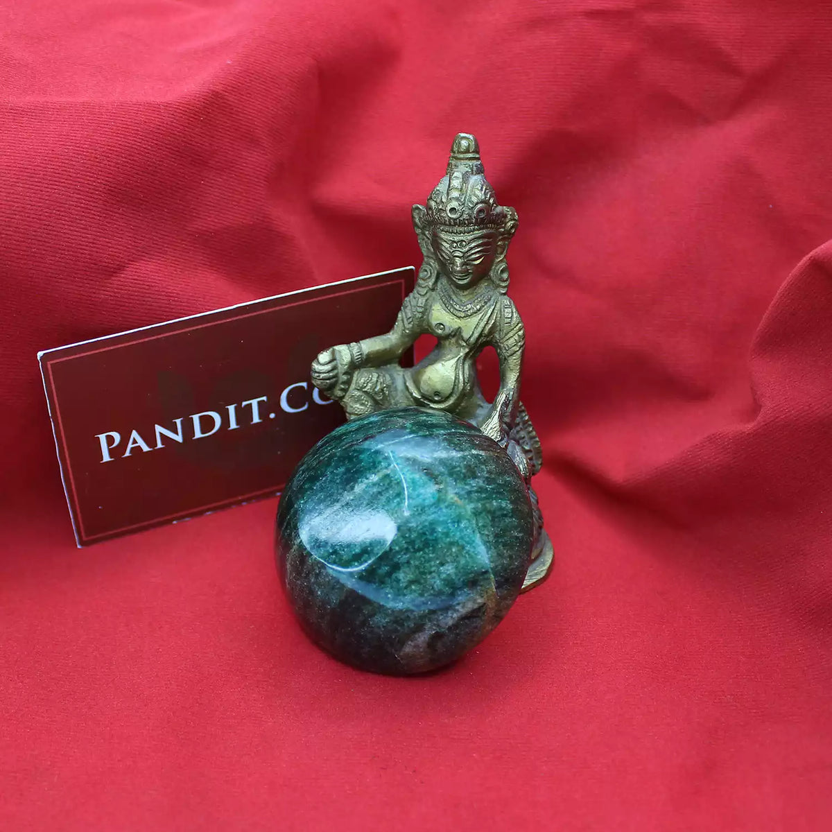Green Aventurine Bowl — bowl interior detail