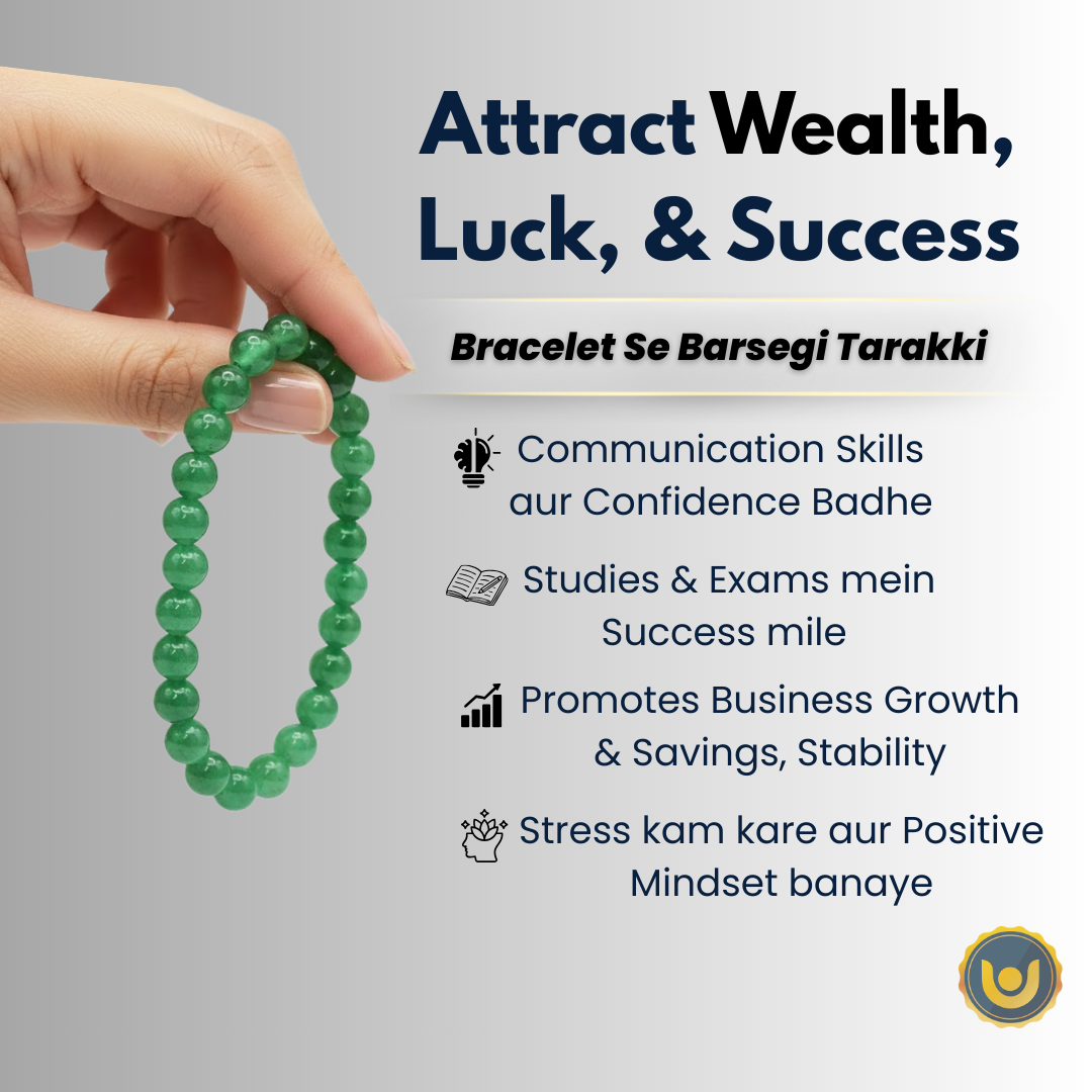 Green Aventurine Bracelet - For Sharp Mind & Academic Success
