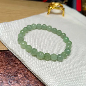 Green Aventurine Diamond Cut Bracelet