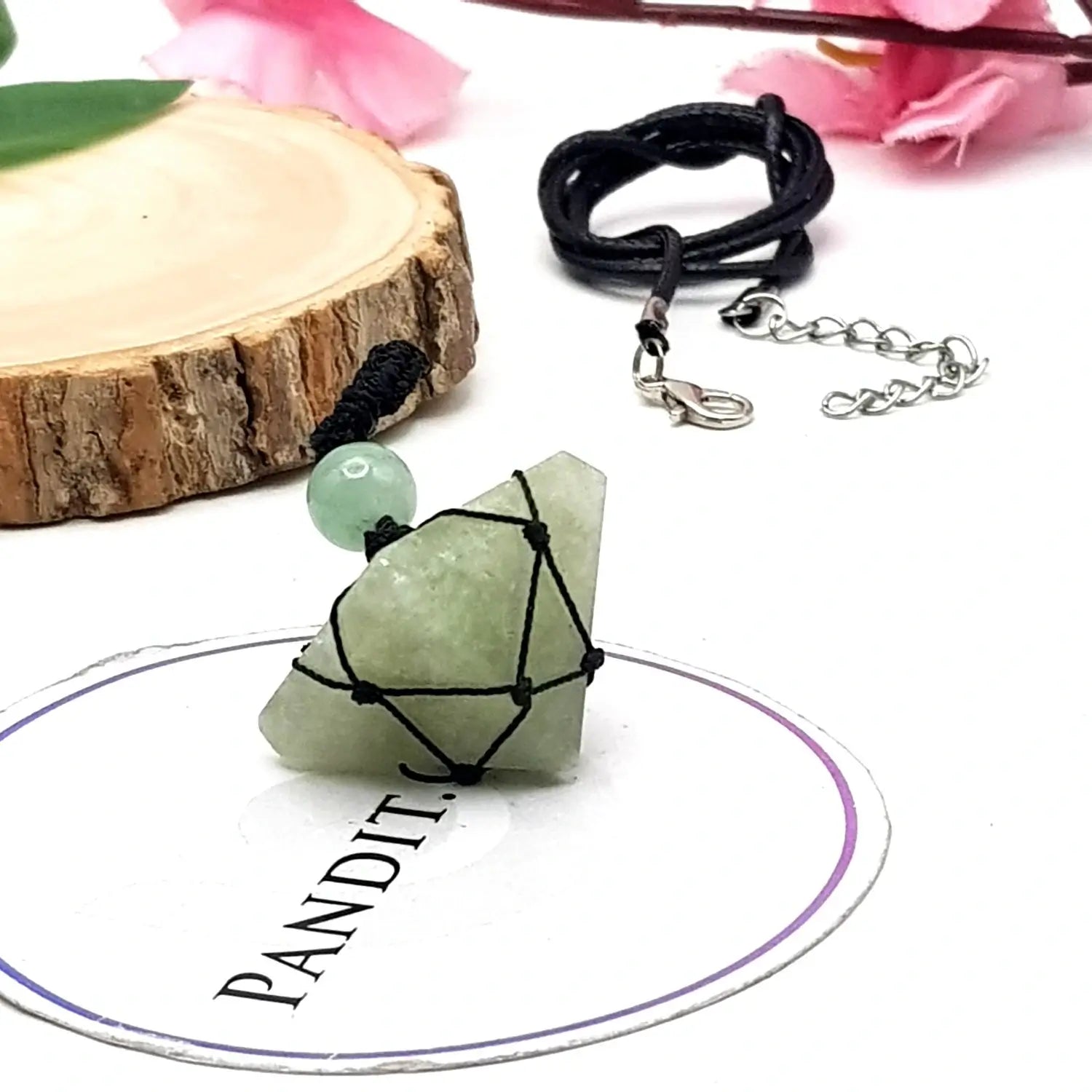 Green Aventurine Pyramid Pendant