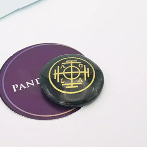 Green Aventurine Shree Yantra Wealth And Success Coin