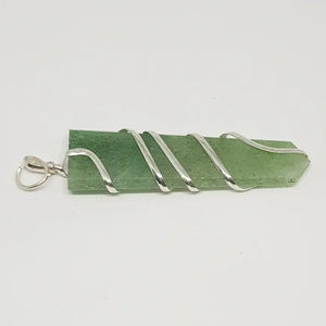 Green Aventurine Spiral Pencil Pendant