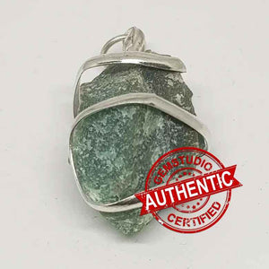 Green Aventurine Spiral Pendant