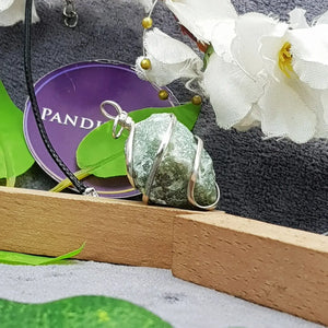 Green Aventurine Spiral Pendant