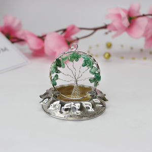 Green Aventurine Tree Of Life Pendant