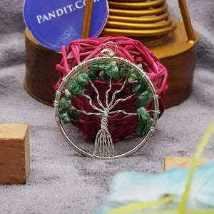 Green Aventurine Tree Of Life Pendant