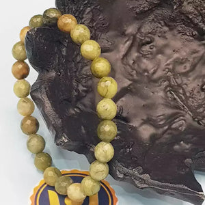 Green Jade Diamond Cut Bracelet