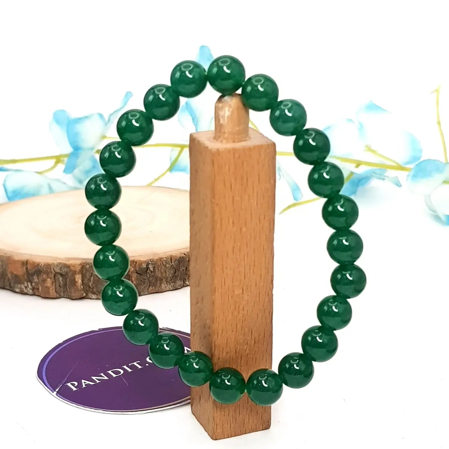 Green Onyx Bracelet - For Emotional Balance & Sound Sleep