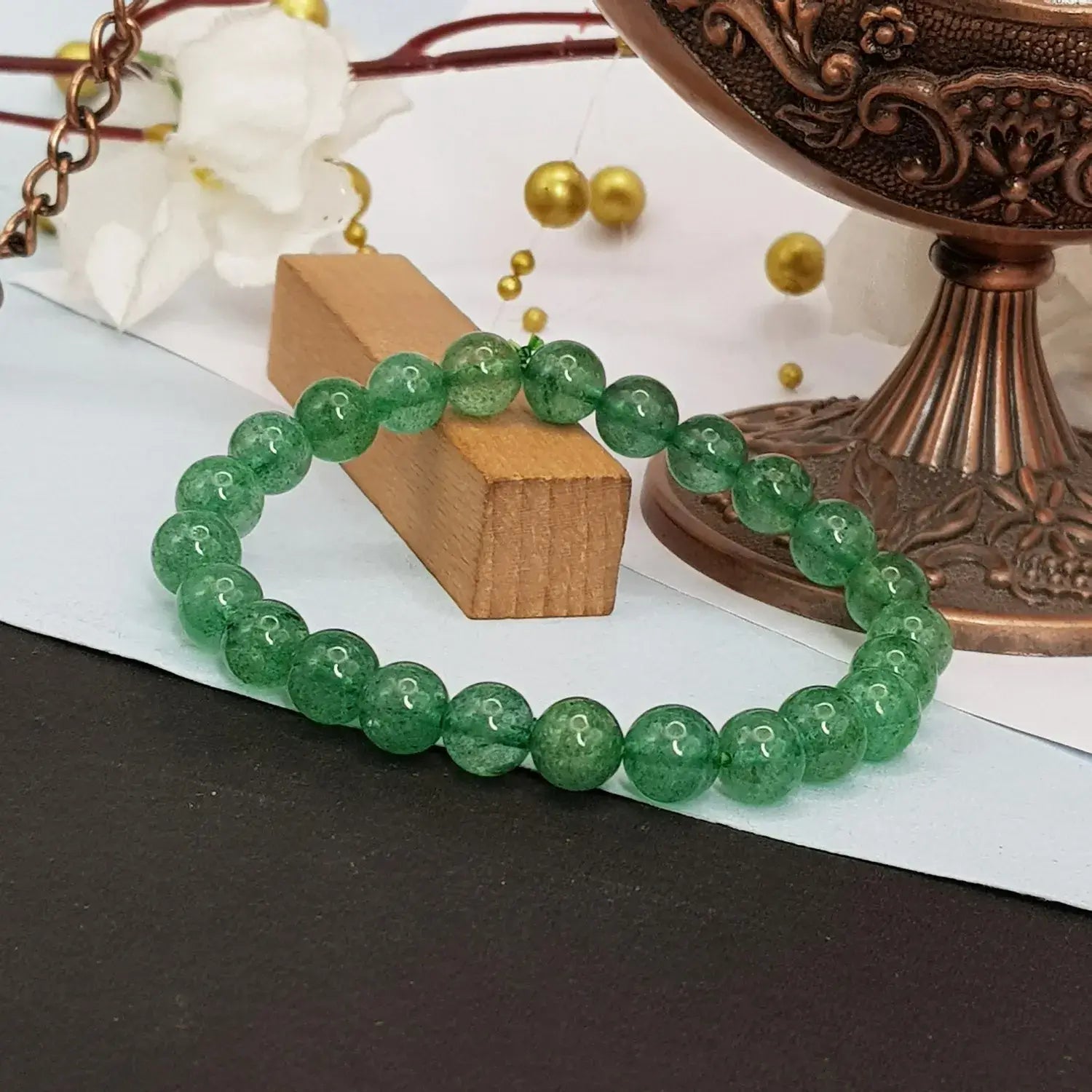 Green Strawberry Bracelet