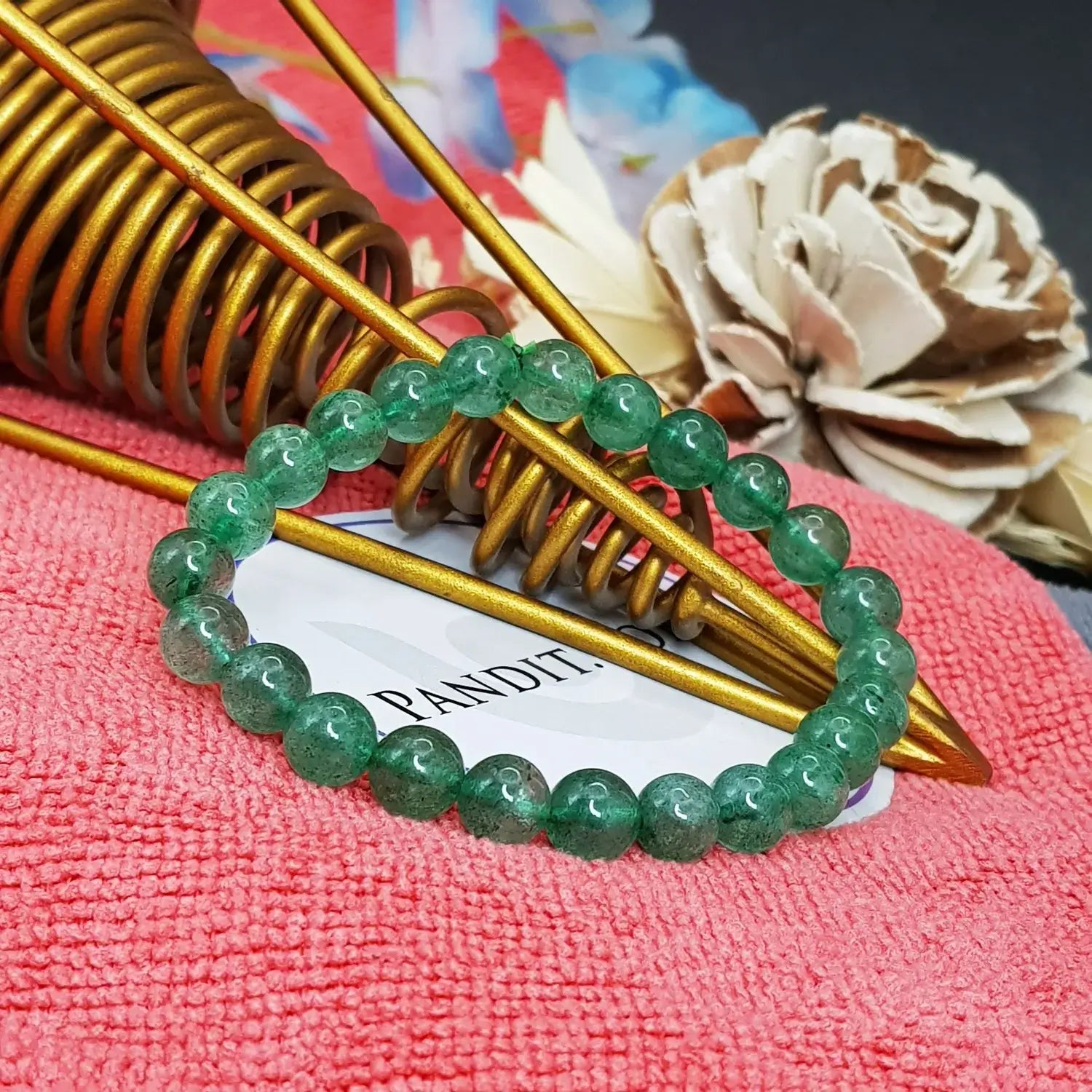Green Strawberry Bracelet