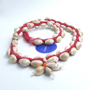 Grey Laxmi Kaudi Mala Two Layer Big