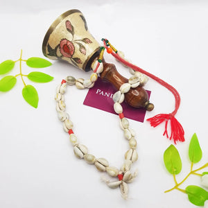 Grey Laxmi Kaudi Mala Two Layer