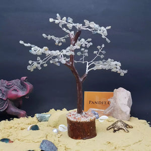 Grey Moonstone Gemstone Tree