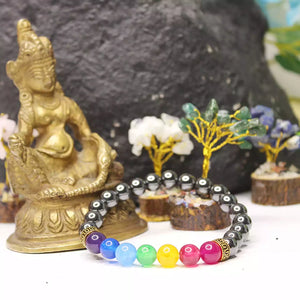 Hematite 7 Chakra Bracelet