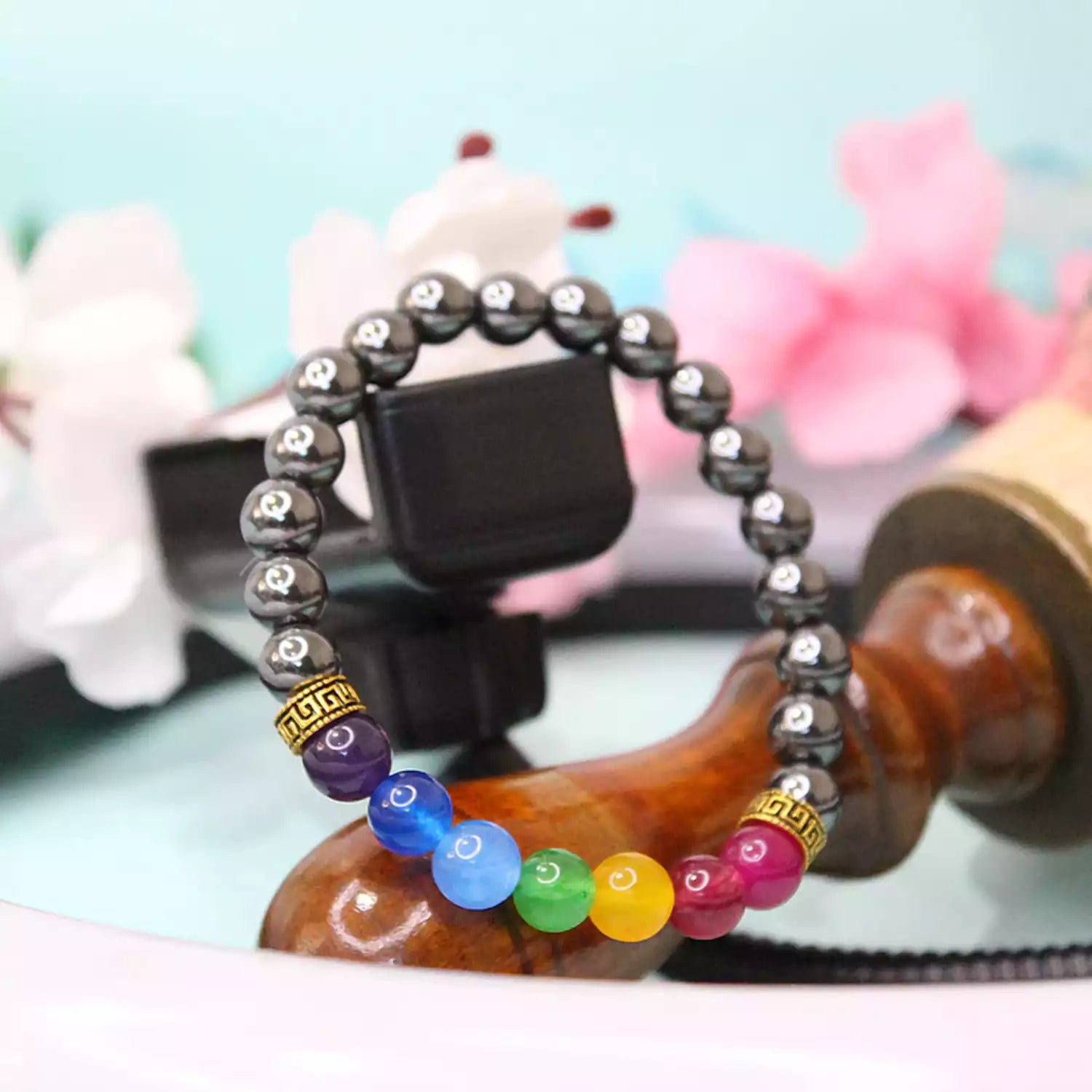 Hematite 7 Chakra Bracelet