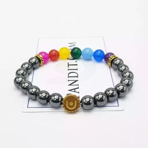 Hematite 7 Chakra Bracelet