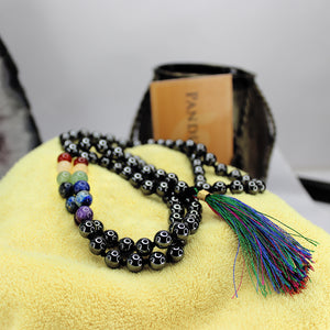 Hematite 7 Chakra Mala