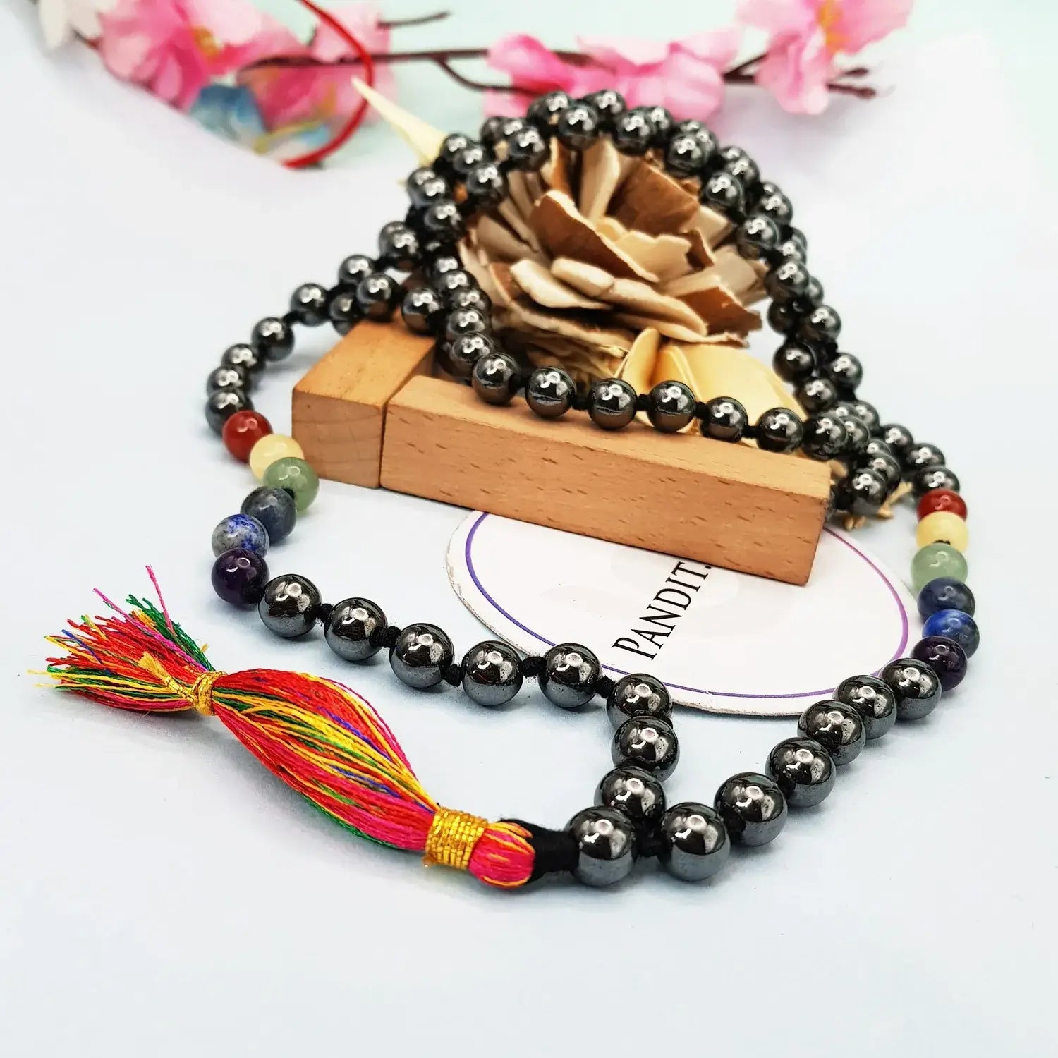 Hematite 7 Chakra Mala