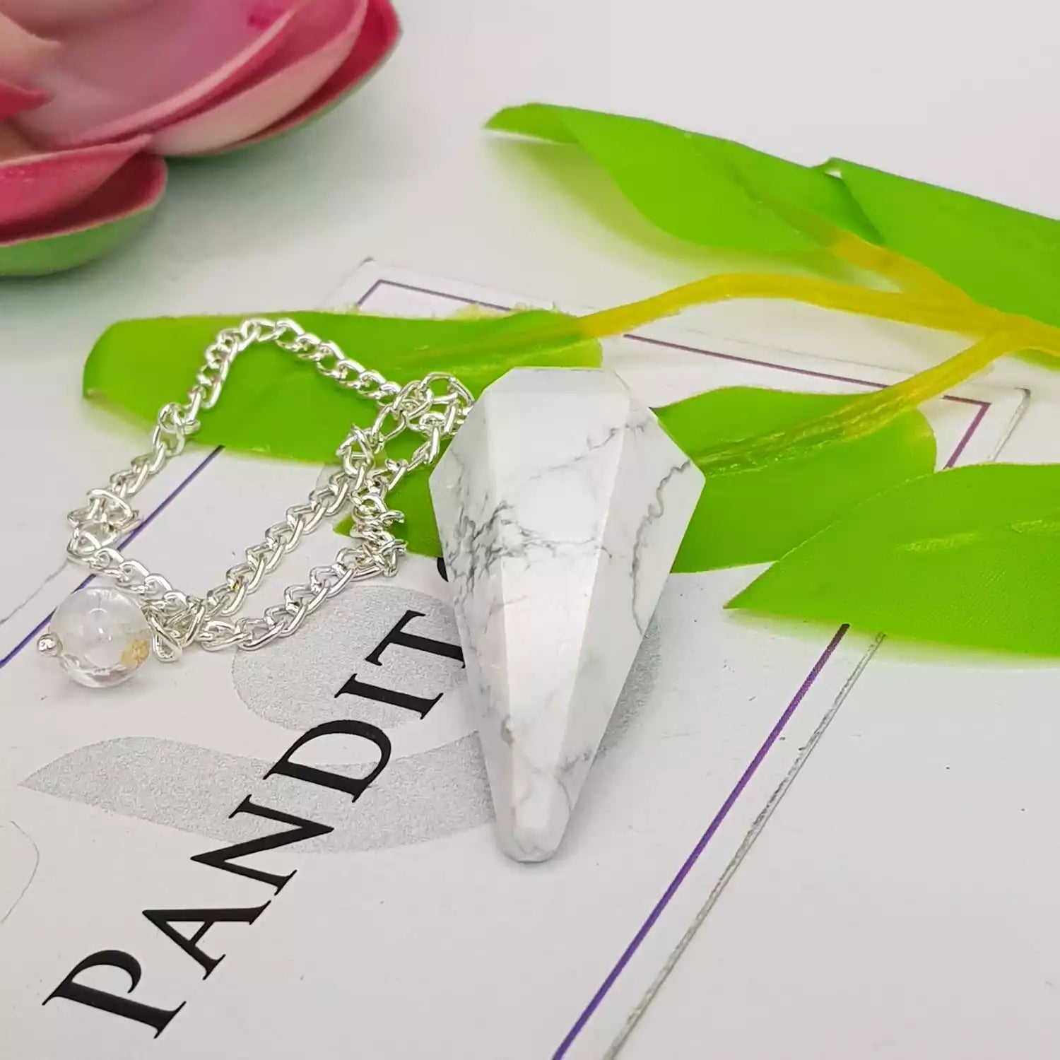 Howlite Dowsing Pendulum