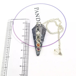 Indigo Gabbro 7 Chakra Dowsing Pendulum