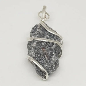 Iolite Spiral Pendant