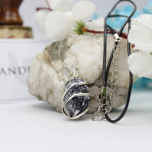 Iolite Spiral Pendant