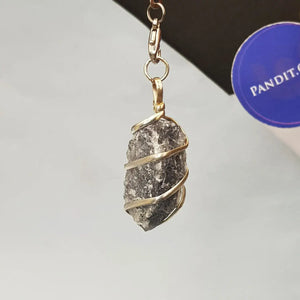 Iolite Spiral Pendant