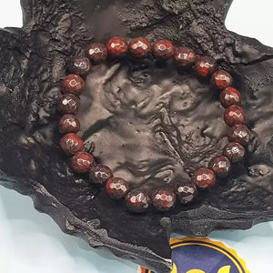 Iron Tiger Eye Diamond Cut Bracelet