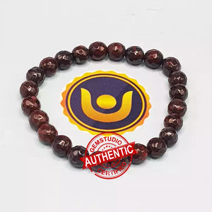 Iron Tiger Eye Diamond Cut Bracelet