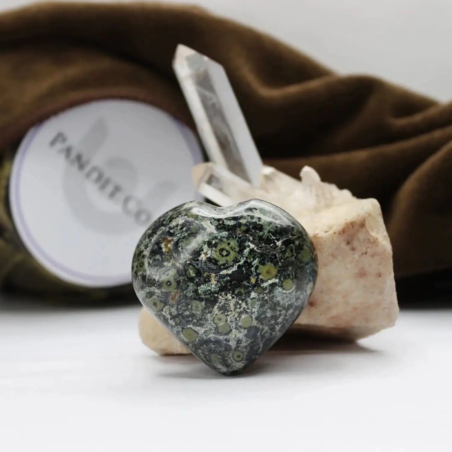 Kambaba Jasper Healing Crystal Heart Stone