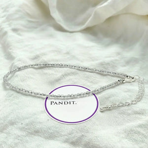 Labradorite Anklet — main anklet view showing stones and chain