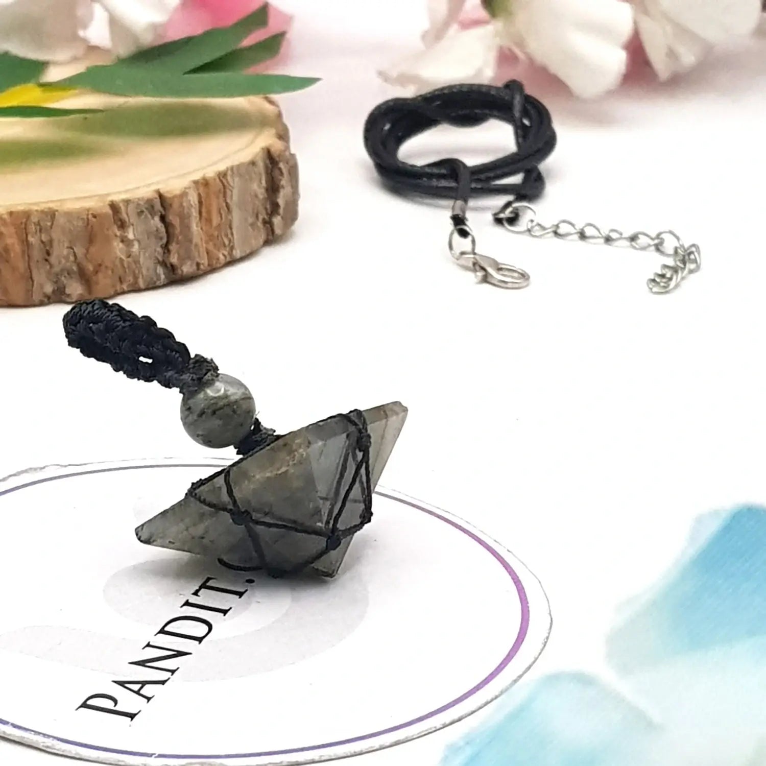 Labradorite Pyramid Pendant