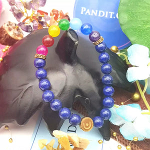 Lapis 7 Chakra Bracelet