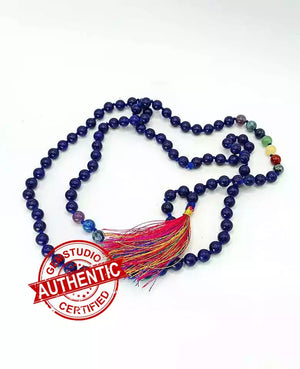 Lapis Lazuli 7 Chakra Mala