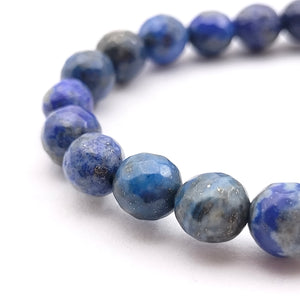 Lapis Lazuli Diamond Cut Bracelet