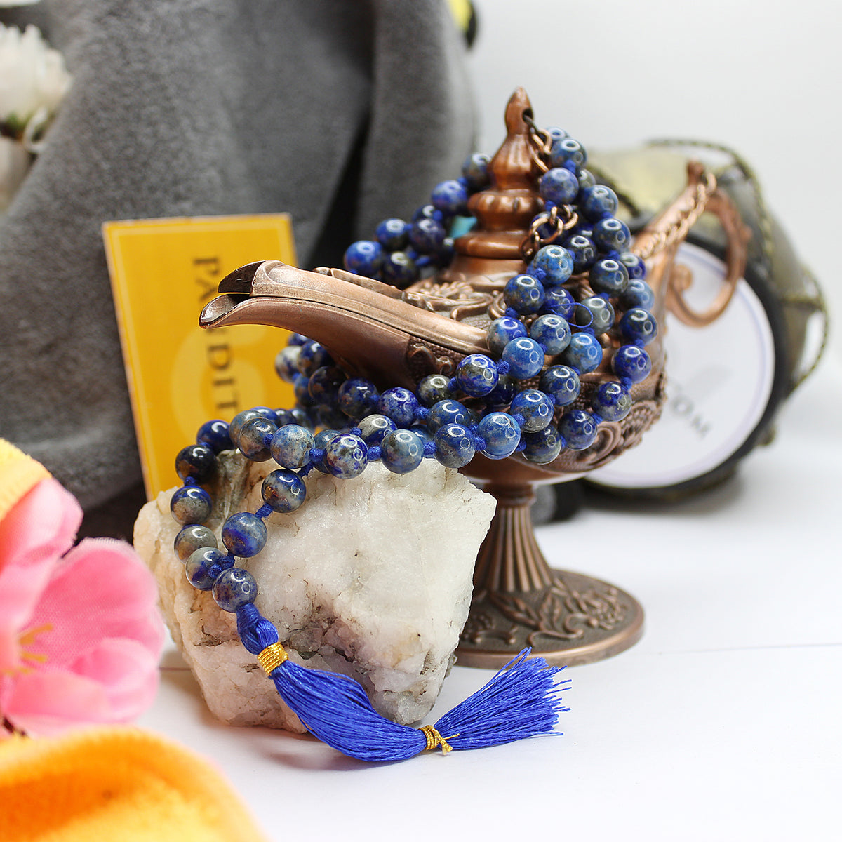 Lapis Lazuli Mala - Pandit.com
