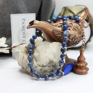 Lapis Lazuli Mala - Pandit.com