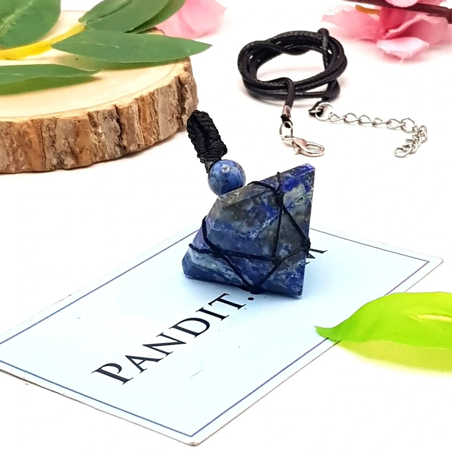 Lapis Lazuli Pyramid Pendant