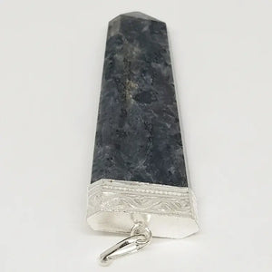 Larvikite 7 Chakra Pencil Pendant
