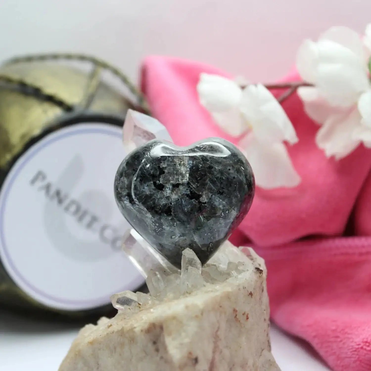 Larvikite Healing Crystal Heart Stone