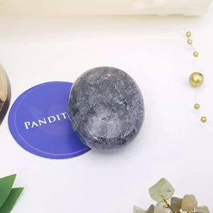 Larvikite Healing Crystal Palm Stone