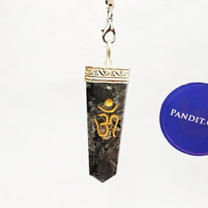 Larvikite Om Pencil Pendant