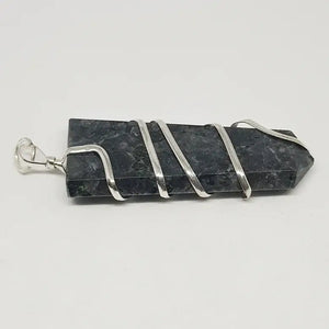 Larvikite Spiral Pencil Pendant