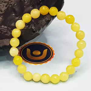 Lemon Jade Diamond Cut Bracelet