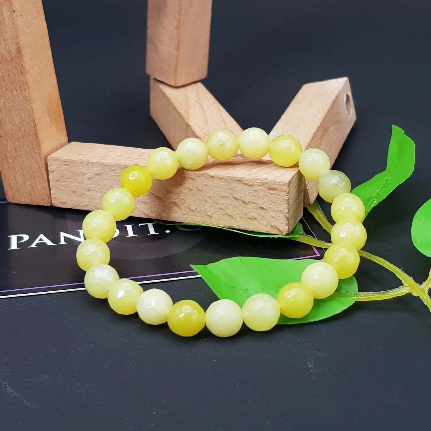 Lemon Jade Diamond Cut Bracelet