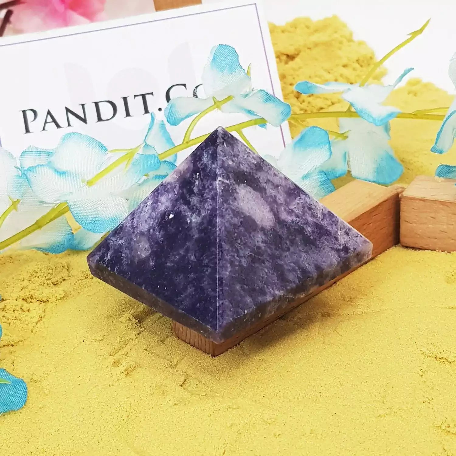 Lepidolite Crystal Pyramid